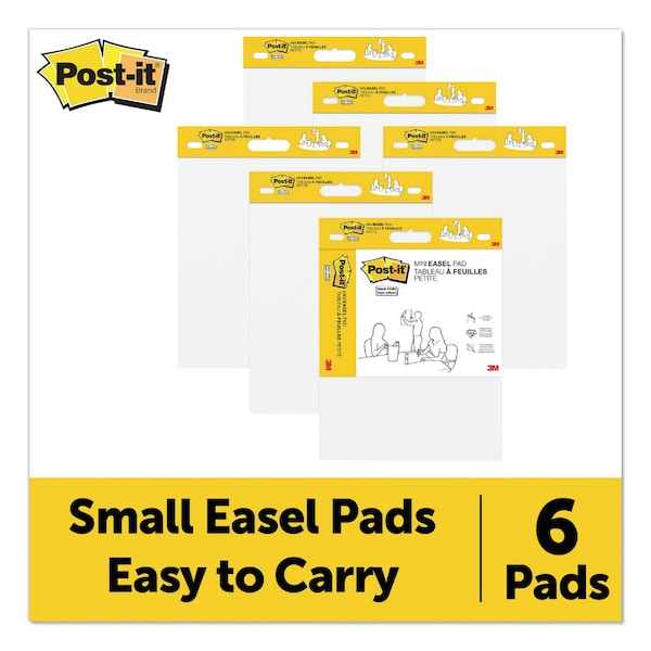 Self Stick Easel Pads, 15 X 18, White, 20 Sheets/Pad, PK2